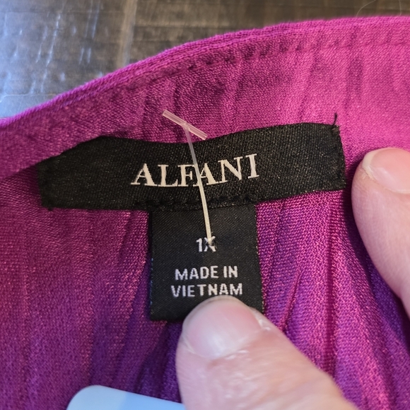 Alfani Vibrant Purple Women's Blouse - Picture 9 of 10